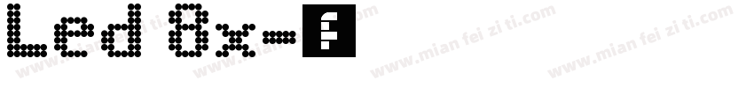 Led 8x字体转换
